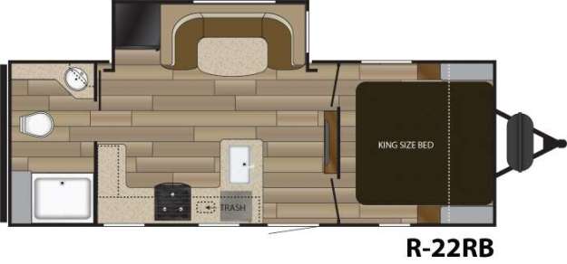 Cruiser RV Radiance with king bed