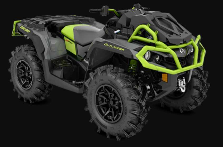 The Can-Am Outlander X MR 1000R is very capable in muddy areas