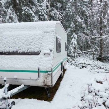 travel trailer for winter camping