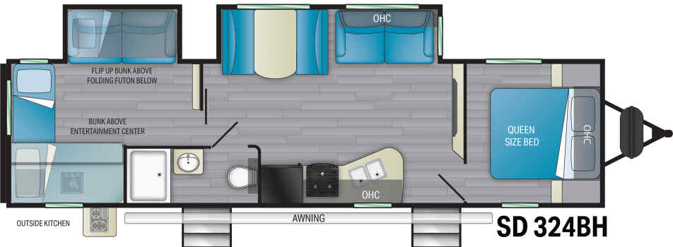 double entry travel trailer