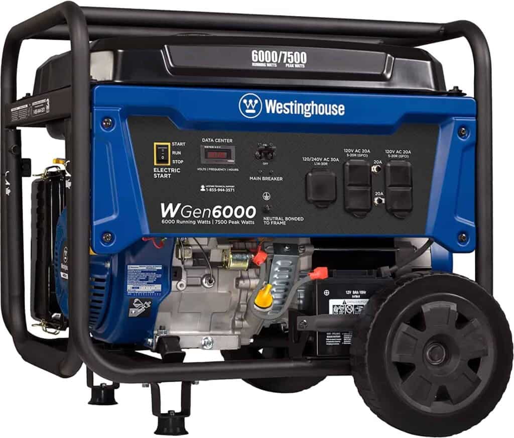Westinghouse WGen6000/7500 portable generator