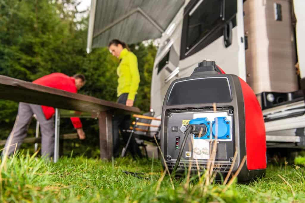 camping with the best travel trailer RV generators