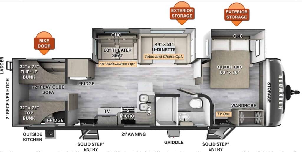 Rockwood 2911BS Floor Plan