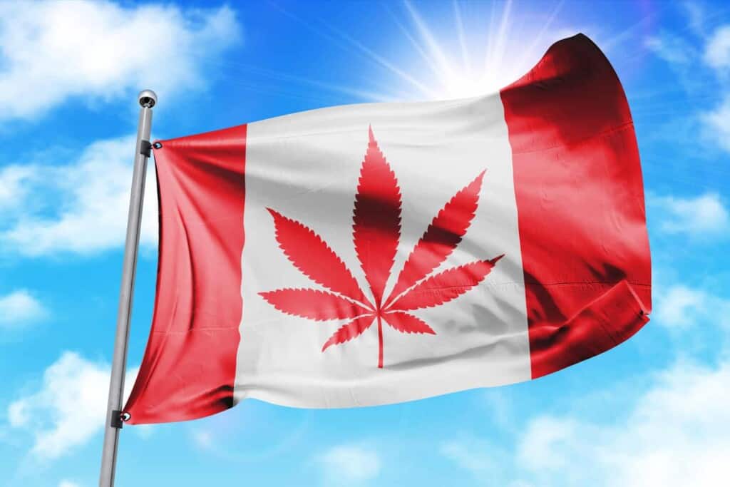 Canadian cannabis flag