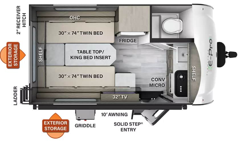 Flagstaff E-Pro E15TB floor plan