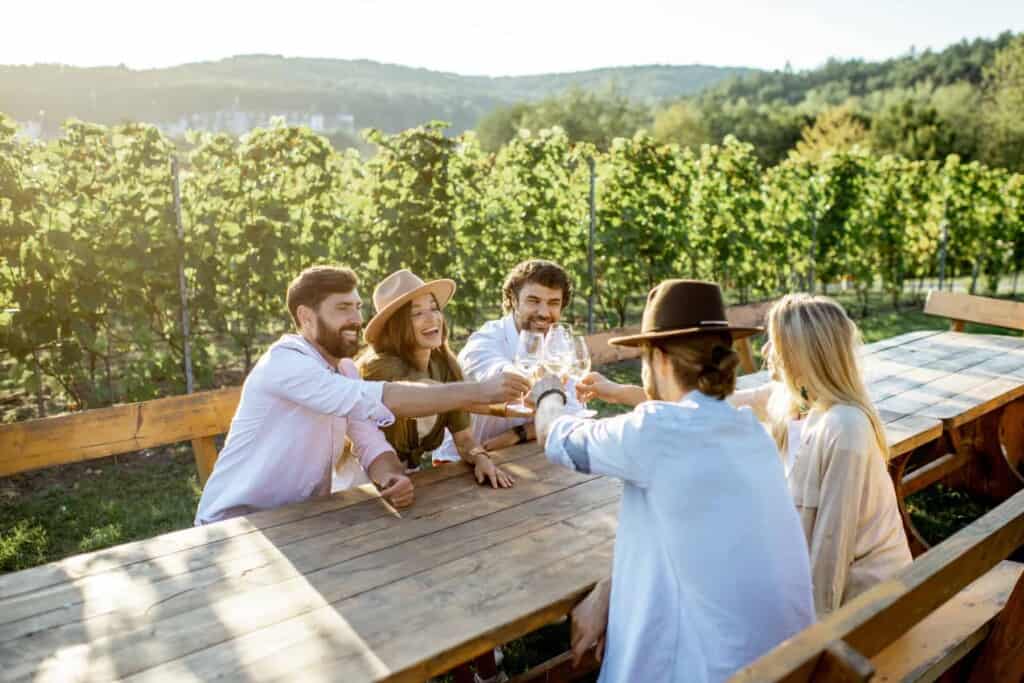 Building connections with friends through Harvest Hosts. (Image: Shutterstock)