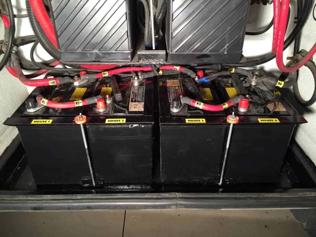 Traditional RV battery bank (Image: @Rich-n-Linda, iRV2 Forums member)
