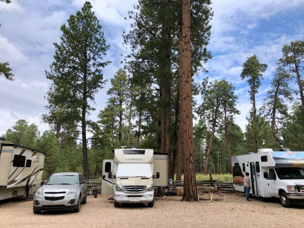 Kaibab Camper Village campsites (Image: @keneesaw_farmers, RV LIFE Campgrounds)